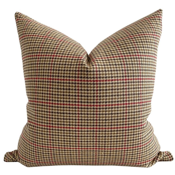 Warm Winter Plaid Pillow Cover