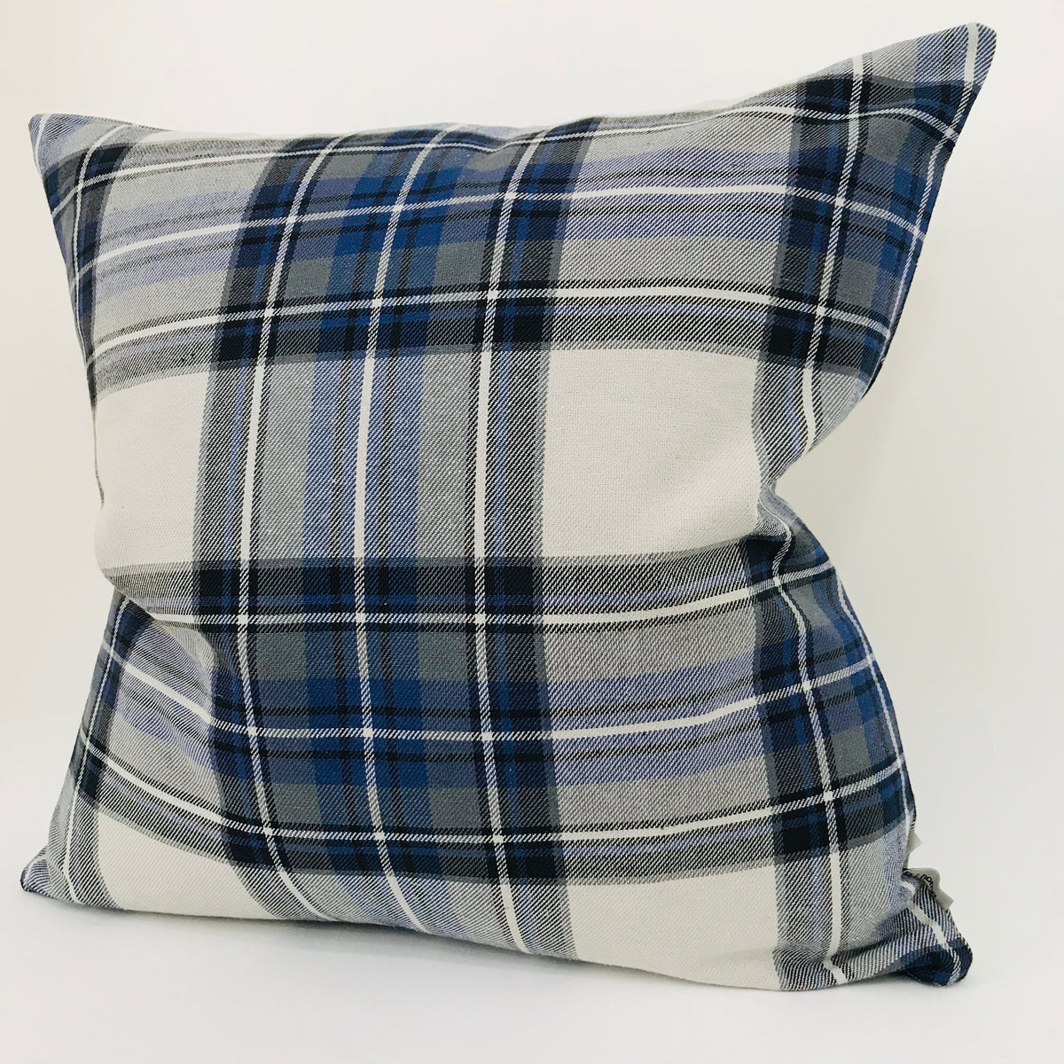 Blue plaid hotsell pillow covers