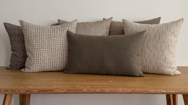 BROWN, TAN, TAUPE  PILLOW COVERS