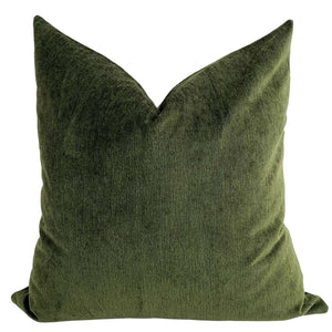 Solid Green Pillow, Throw Pillow, Hackner Home, Christmas Pillows