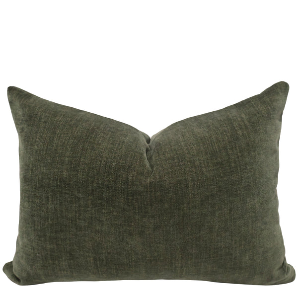 Close-up of laurel velvet fabric showing soft pile with a subtle woven texture beneath
