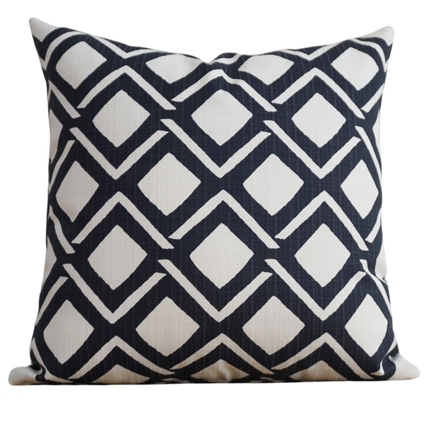 Geometric Blue Outdoor Pillow Cover