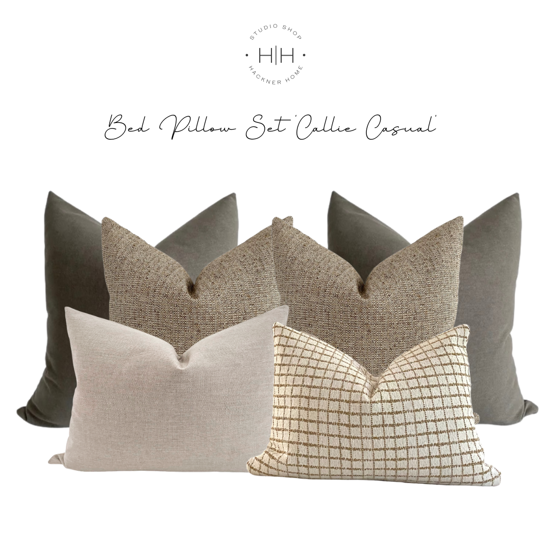 Throw Pillow Cover Sets  Bed, Couch Pillow Combinations