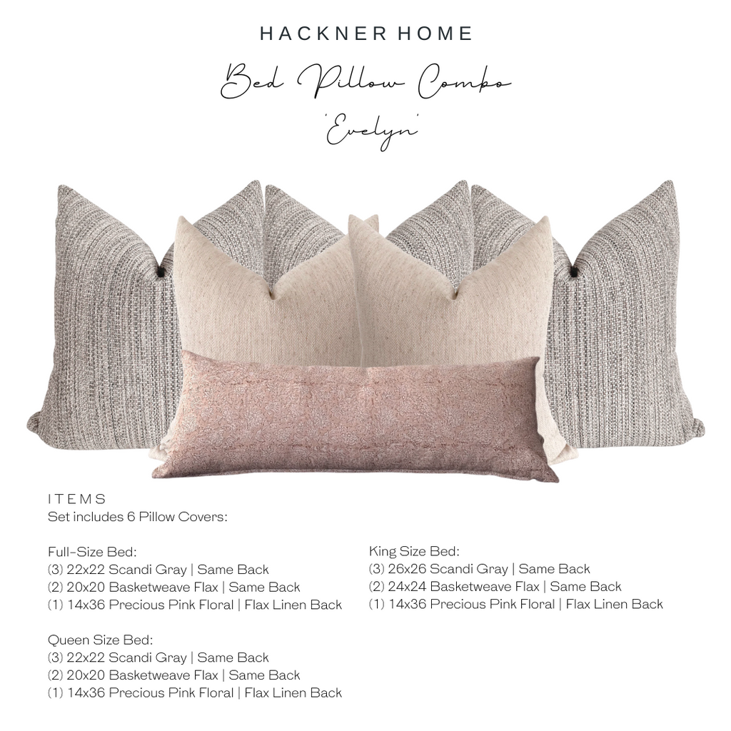Throw Pillow Cover Sets  Bed, Couch Pillow Combinations