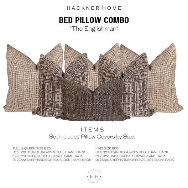 Bed Pillow Combo 'The Englishman'