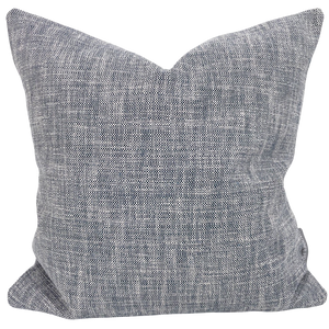 Distressed Woven | Blue Pillow Cover