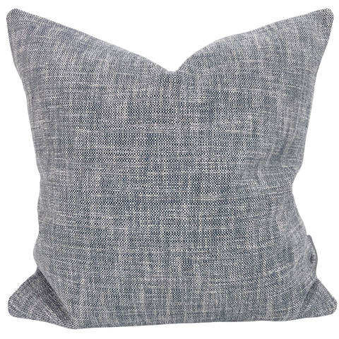 Distressed Woven | Blue Pillow Cover