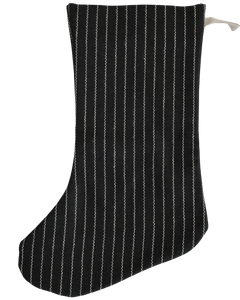 Black Vintage Stripe | Boho Christmas Stocking