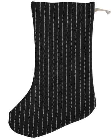 Black Vintage Stripe | Boho Christmas Stocking