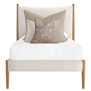 Blush & Cream Twin Bed Pillow Combo