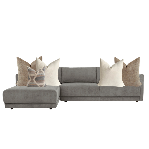 Sectional Chaise Sofa Pillow Combo | Desert Lilly