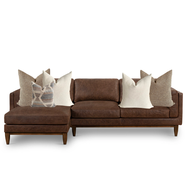 Sectional Chaise Sofa Pillow Combo | Desert Lilly
