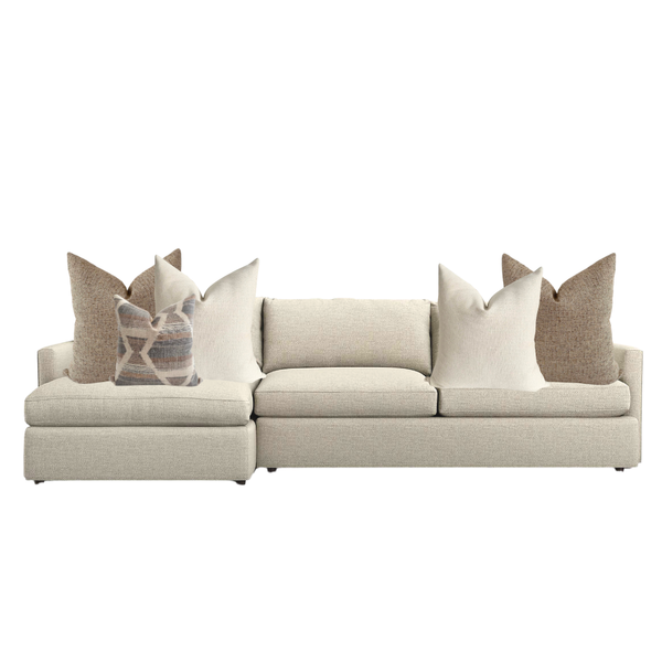 Sectional Chaise Sofa Pillow Combo | Desert Lilly