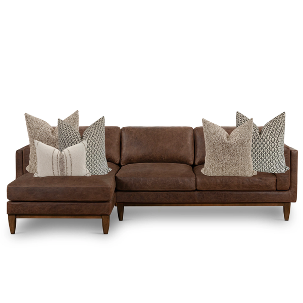 Sectional Chaise Sofa Pillow Combo | 'Elegance'