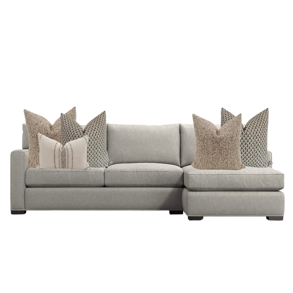 Sectional Chaise Sofa Pillow Combo | 'Elegance'