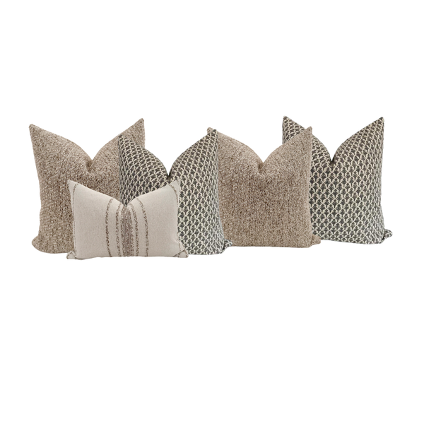 Sectional Chaise Sofa Pillow Combo | 'Elegance'