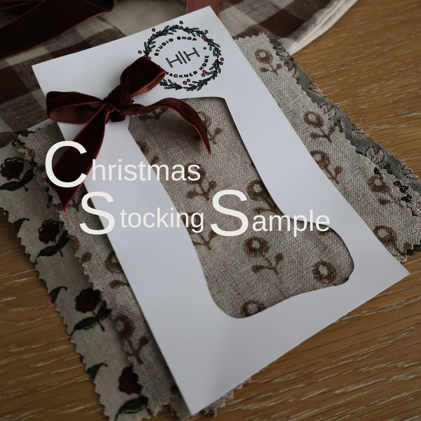 Fired Red Christmas Stocking | Large Minimal Design