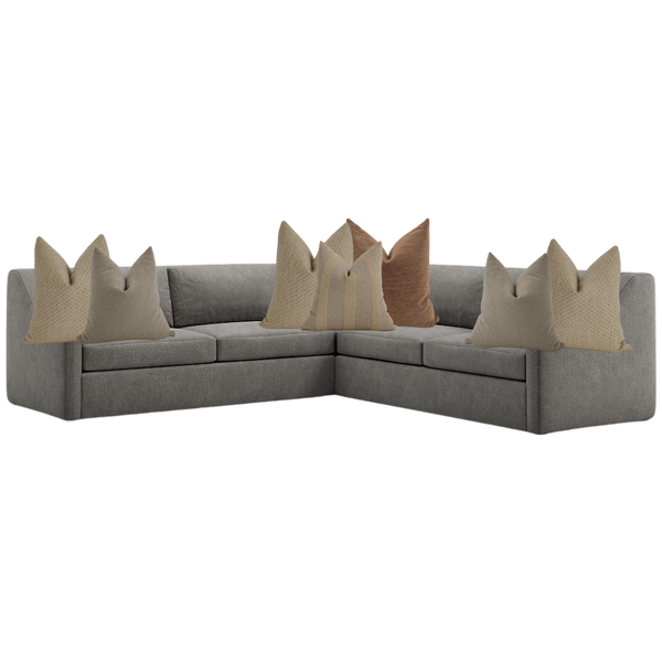 Sectional Pillow Combo 'Clay & Stone'