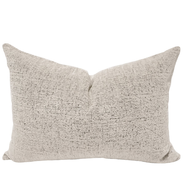 Cloud Textured Pillow Cover - lumbar size, soft heathered 100% polyester fabric, indoor decorative pillow.