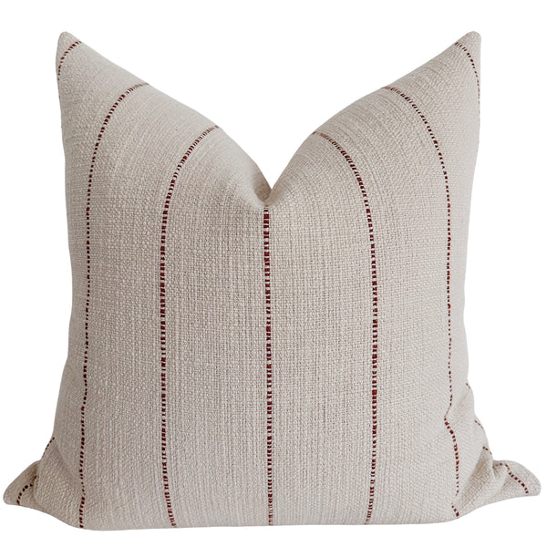 Corded Rust Pillow Cover