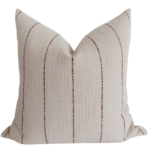 Corded Rust Pillow Cover