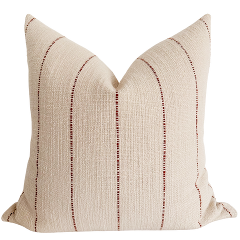 Corded Rust Pillow Cover