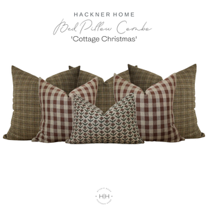 Bed Pillow Combo 'Cottage Christmas'