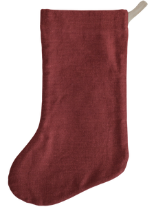 Cranberry | Boho Christmas Stocking