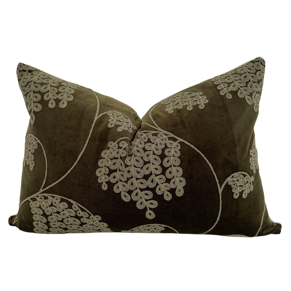 Darken Green Velvet Pillow Cover