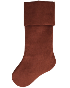 Dark Red Velvet Christmas Stocking | Heritage Design