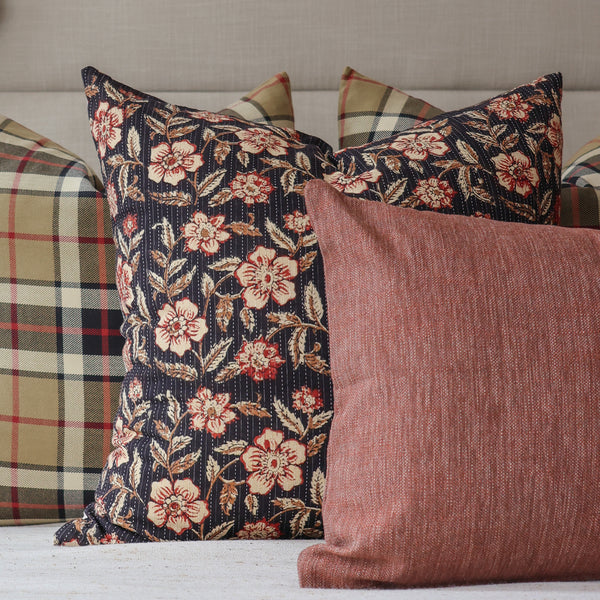 Evelyn Rose Block Print Pillow Cover
