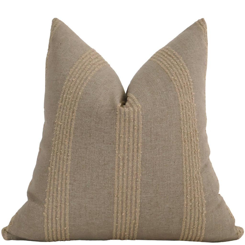 French Grain Sack | Brown Pillow Cover, image size:1024x1024