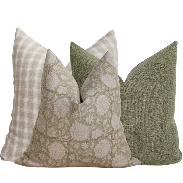 Herb Garden Green Pillow Cover