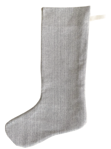 Gray | Minimal Christmas Stocking