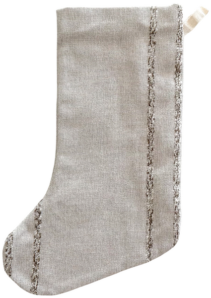 Hay Sack Linen | Boho Christmas Stocking