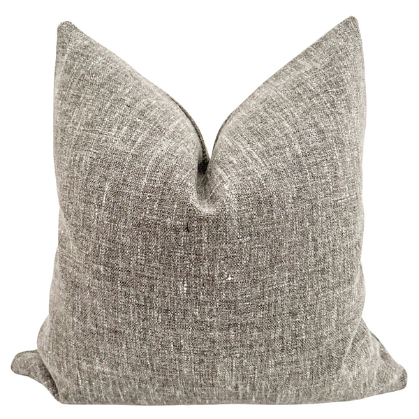 Heavy Linen Gray Pillow Cover