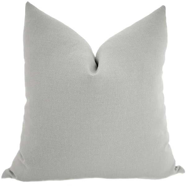 Overcast Gray Outdoor Pillow Cover