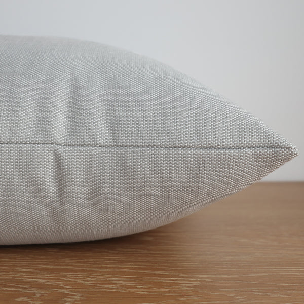 Overcast Gray Outdoor Pillow Cover