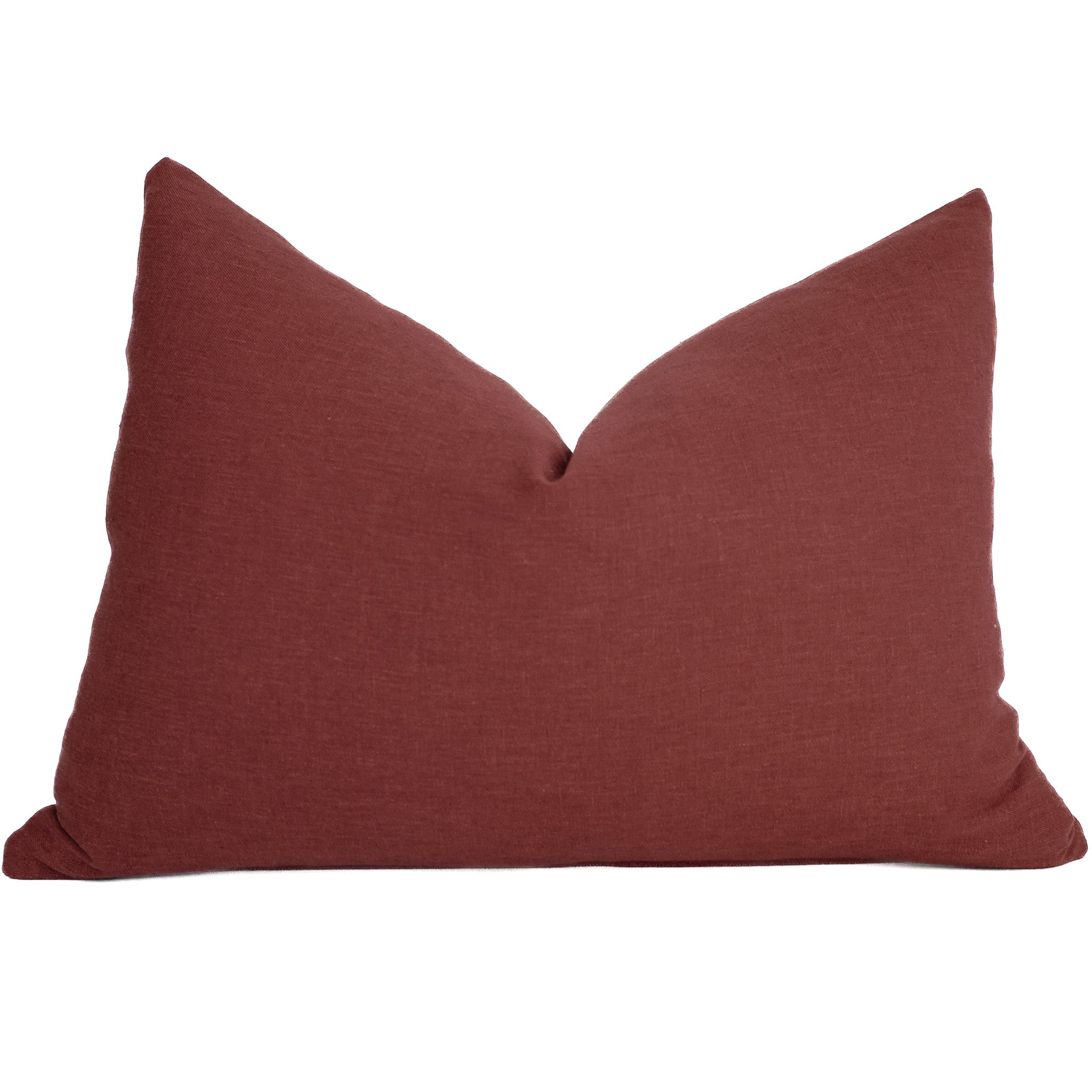 Red Wine Linen Pillow Cover