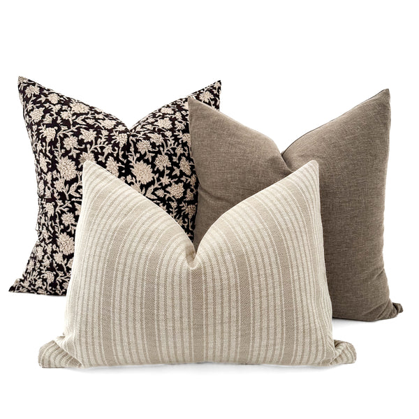 Liman | Washed Chocolate Pillow Cover