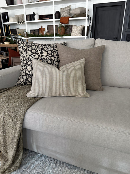 Liman | Washed Chocolate Pillow Cover