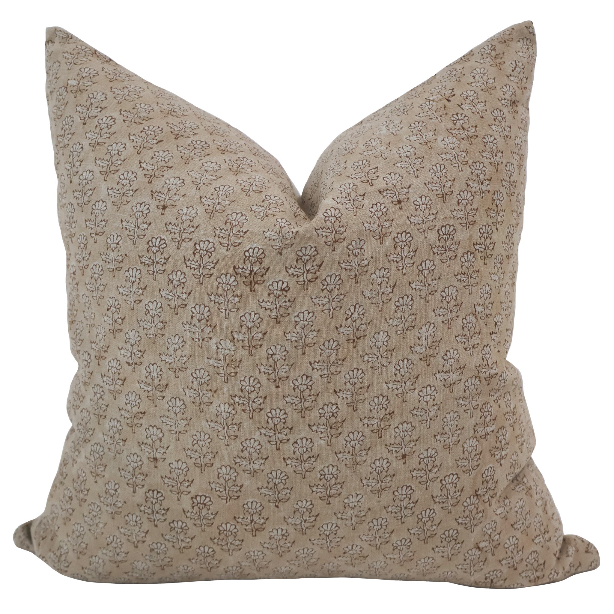 Rose Amour Block Print Pillow Cover