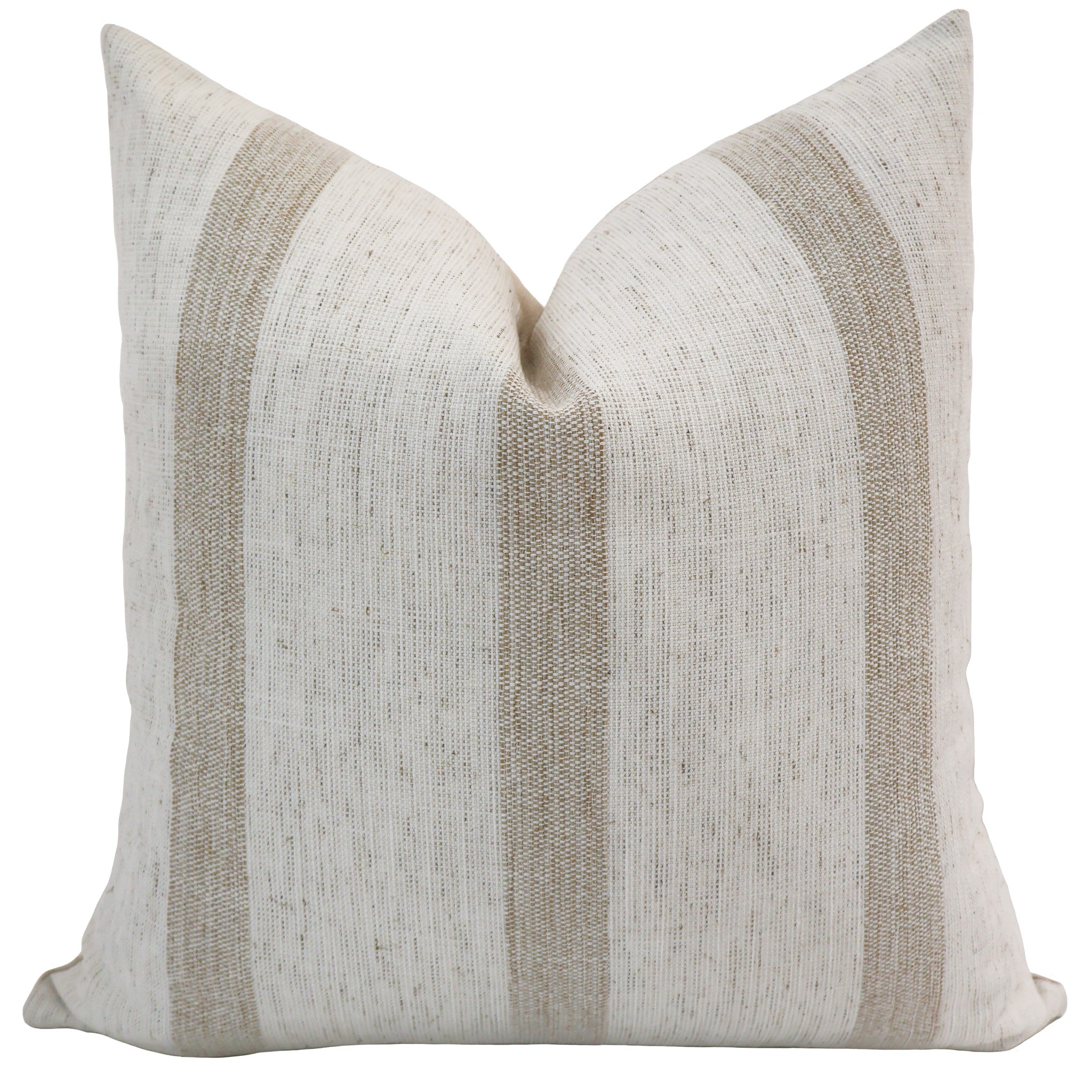 Reflection Stripe | White Pillow Cover