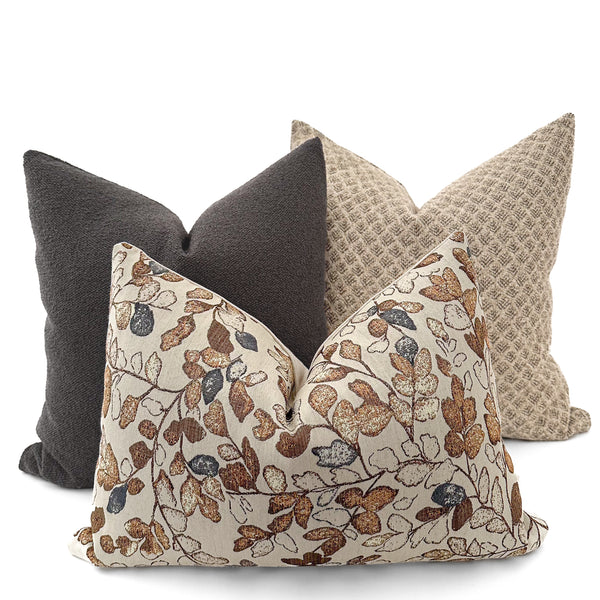 Cottage Stems | Maple & Blue Pillow Cover