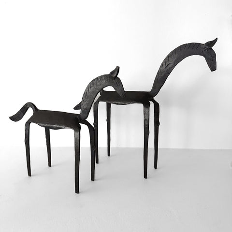 Primitive Mare & Colt - Iron Horse Figures