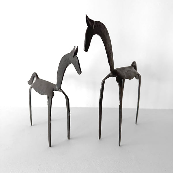 Primitive Mare & Colt - Iron Horse Figures