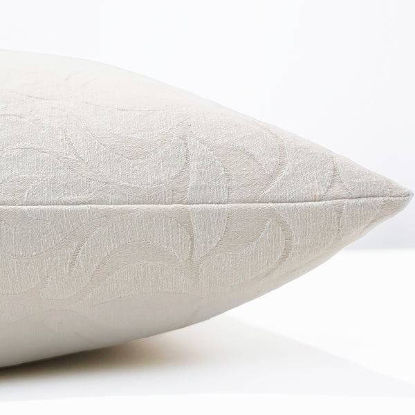 White Vintage Damask Pillow Cover