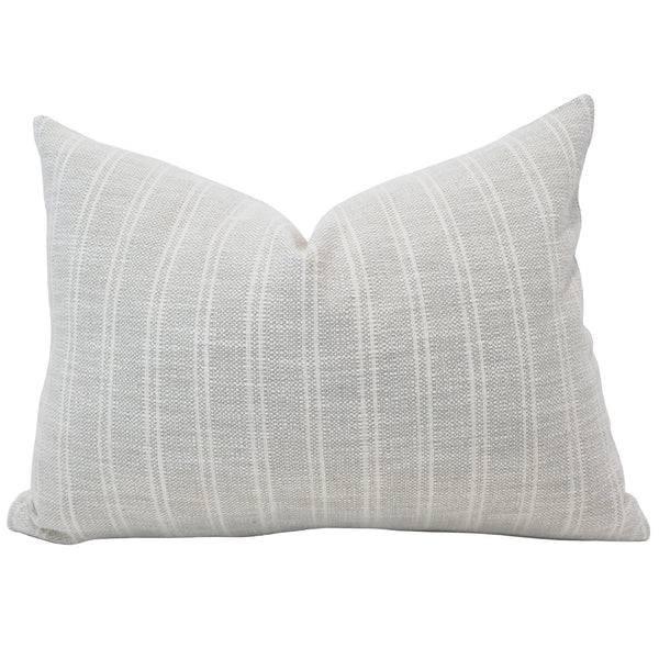 Textured Stripe | Gray Pillow Cover