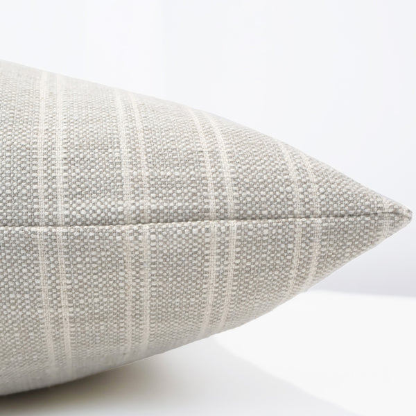Textured Stripe | Gray Pillow Cover