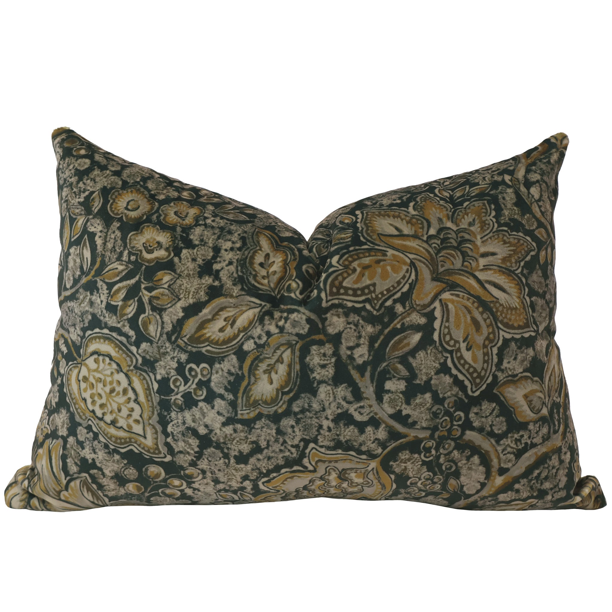 Heritage Green Black Pillow Cover